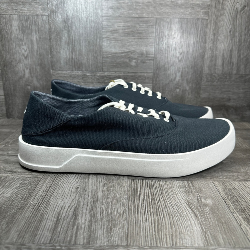 OluKai Tradewind Sneakers Mens 9.5 Lava Rock Canvas Drop-In Heel NEW